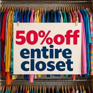 🎄Merry Slash: 50%  Off Everything  in my closet  ‘til Year’s End! 🎁